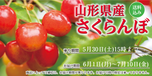 2026年「山形県産」さくらんぼ バナー画像