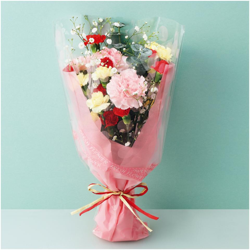 【母の日】ケーアイ・フレッシュアクセスカーネーション「カラフルブーケ」 商品サムネイル