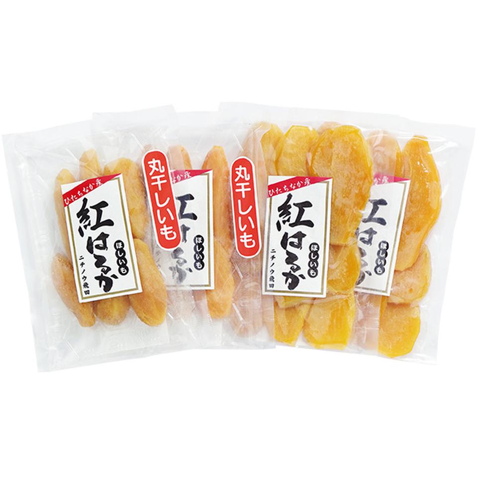【夏の贈りもの】茨城県産　ひたちなか市地区　ニチノウ飛田商店　干し芋（紅はるか）丸干し＆平切りセット 商品サムネイル