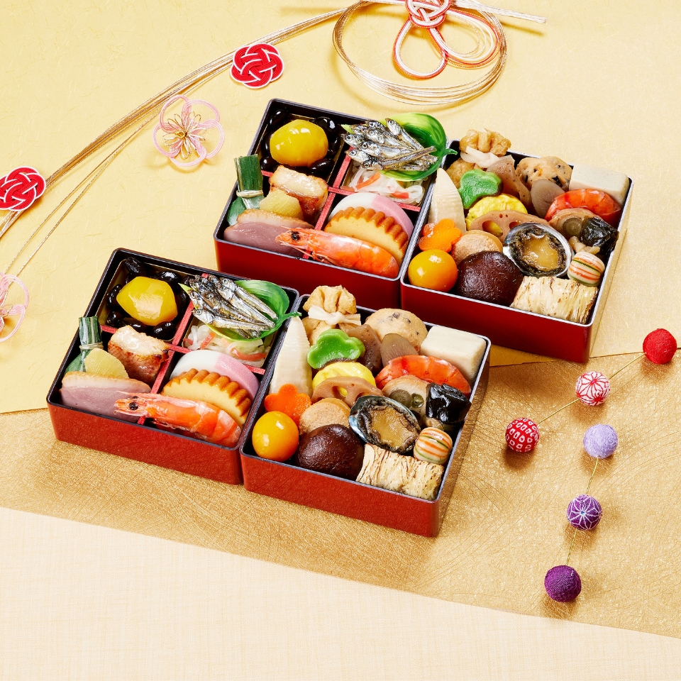 【おせち】京菜味のむら 京小箱（きょうこばこ）和風二段重×２組  [冷凍] ２人前 商品サムネイル