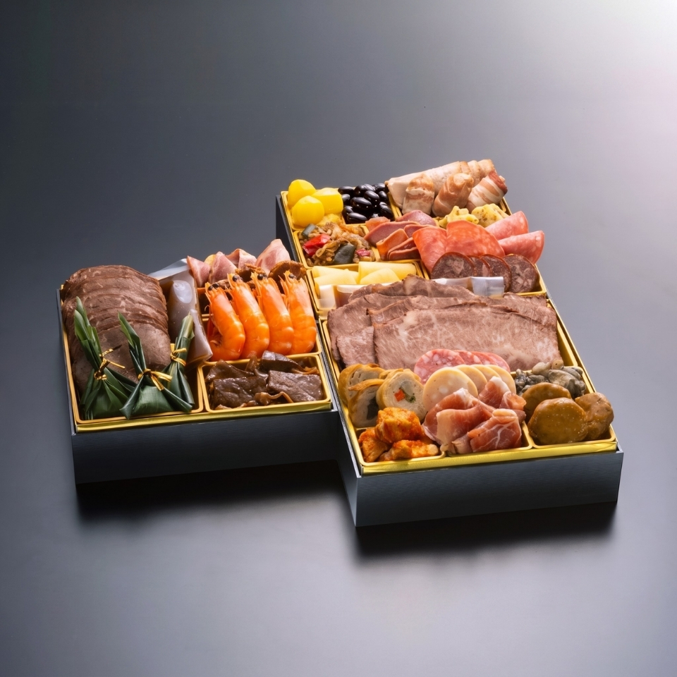 【おせち】博多久松 肉づくし重 三段[冷凍] ５人前 商品サムネイル