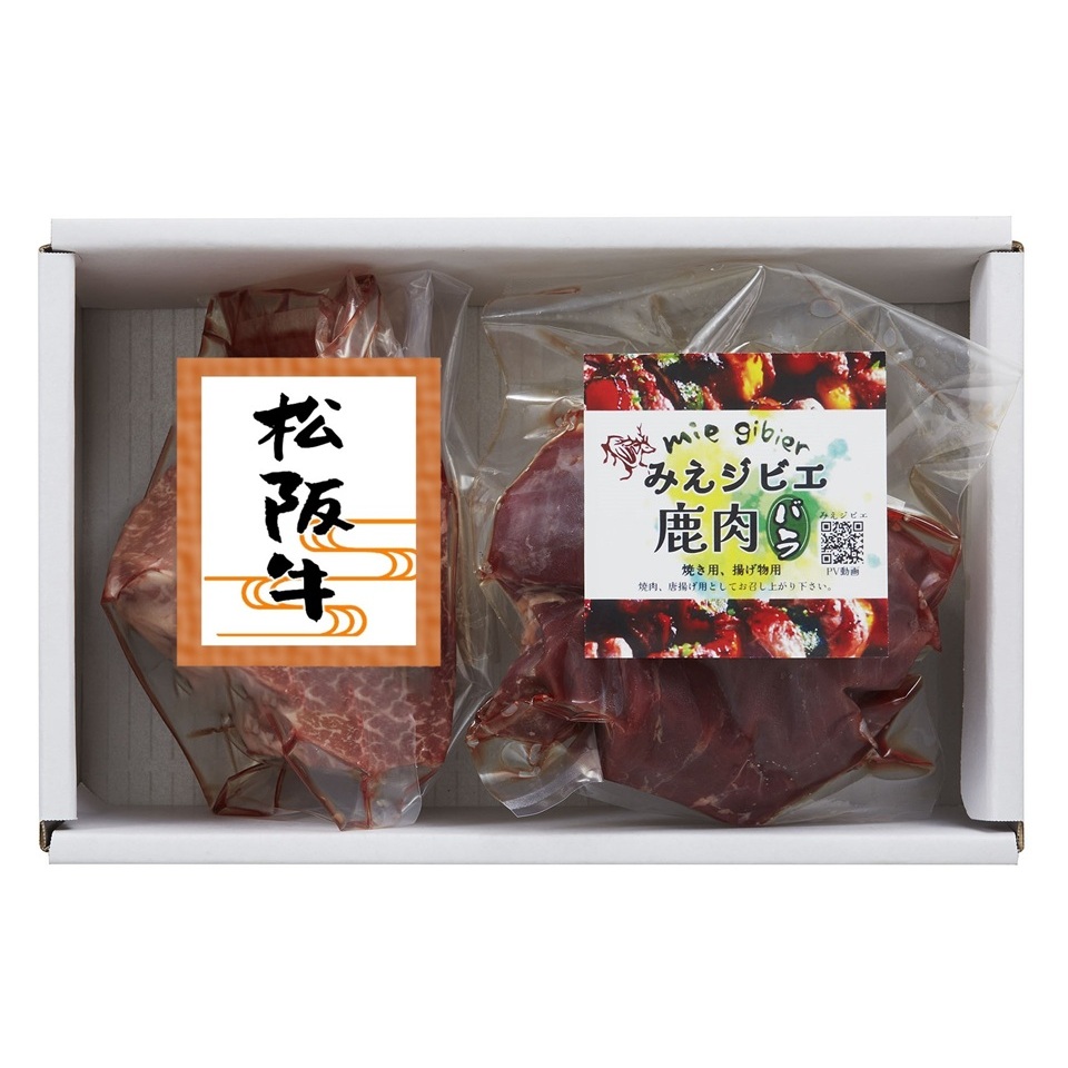 【三重 サンショク】ブランド肉食べ比べセット（松阪牛＆みえジビエ） 商品サムネイル