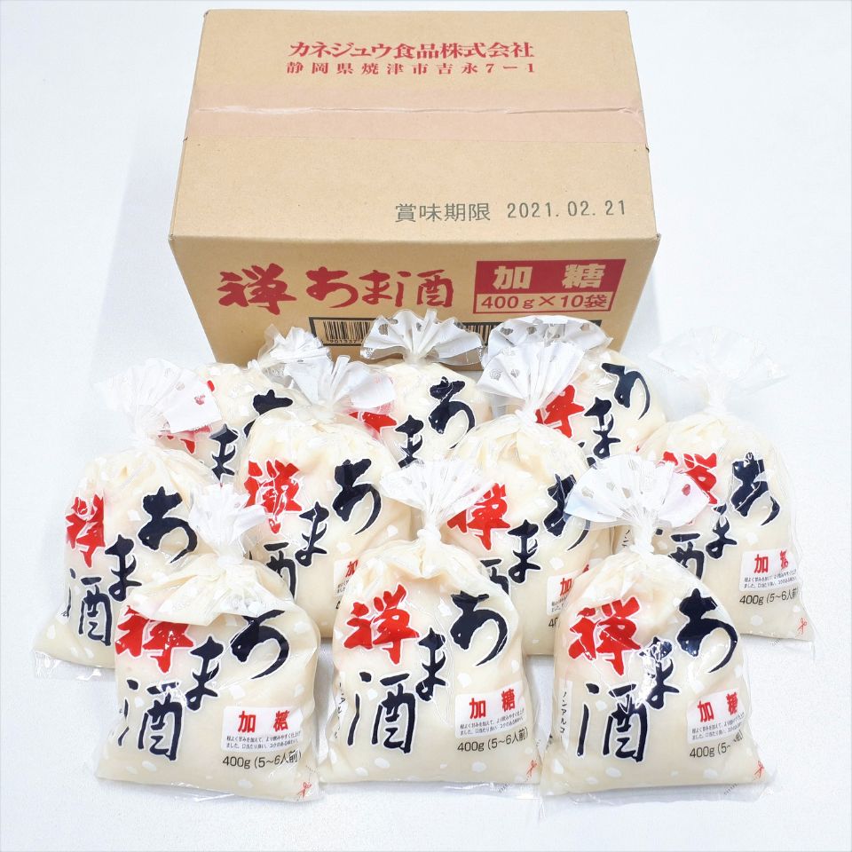 【静岡 カネジュウ食品】禅 あま酒 加糖 400g×10袋入り 商品サムネイル