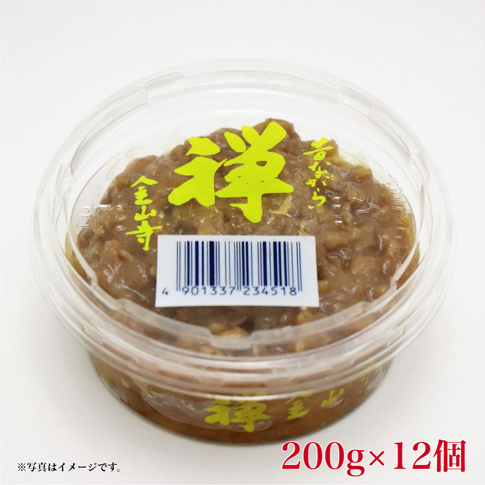 【静岡 カネジュウ食品】禅 金山寺みそ 200g×12個入り 商品サムネイル