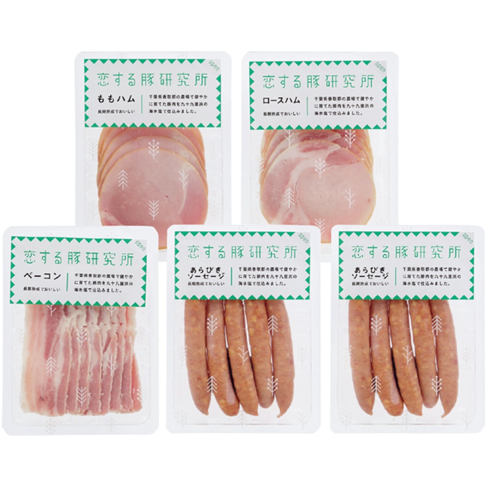 【夏の贈りもの】恋する豚研究所 恋する豚のハムとベーコンとソーセージのセット 商品サムネイル
