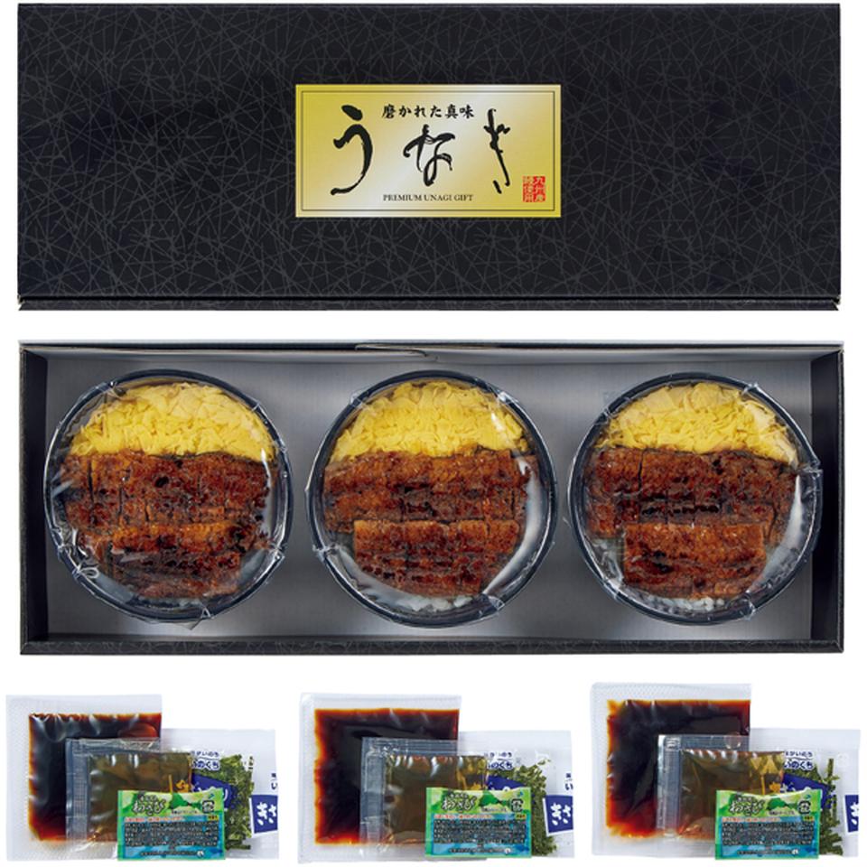 【父の日】まんてんや手焼きうなぎ使用　ひつま武士どん３個 商品サムネイル