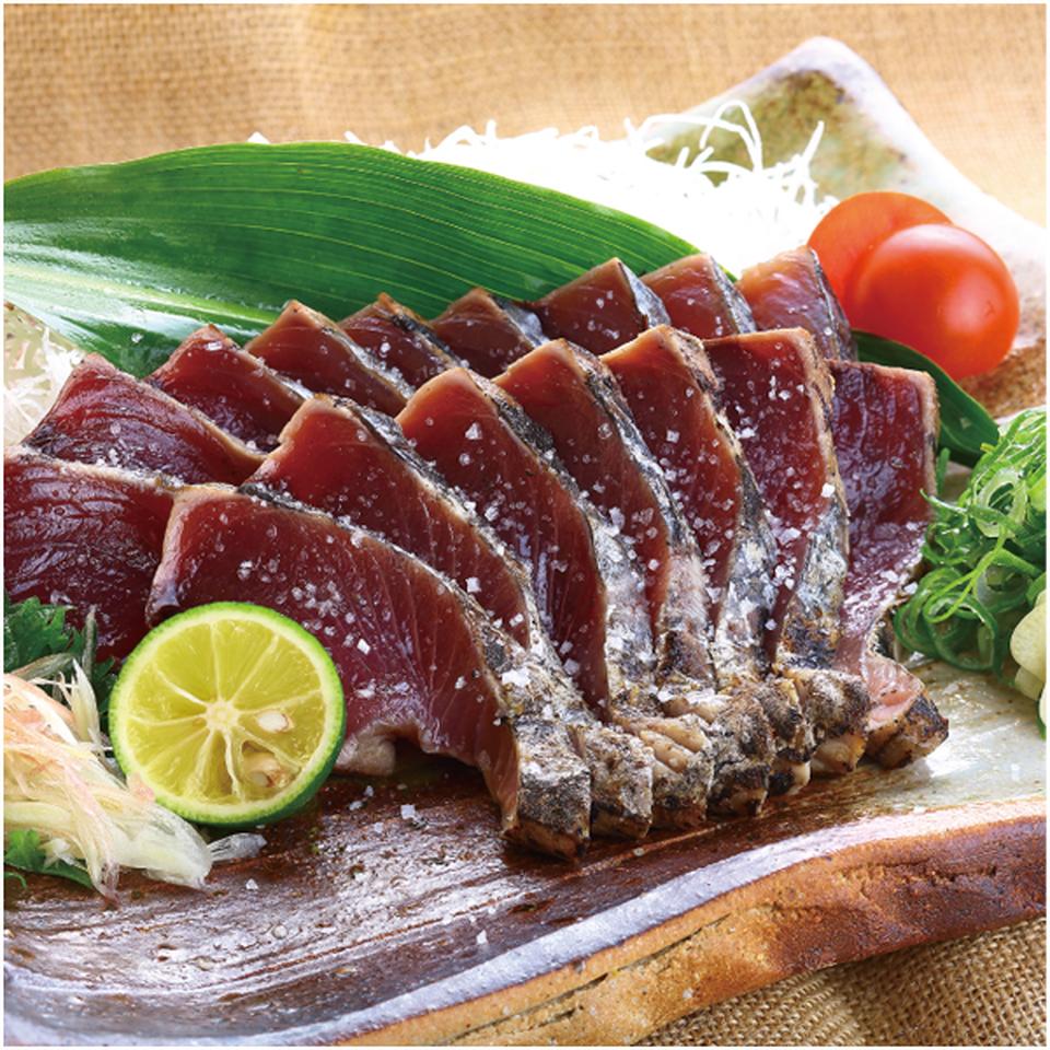 【父の日早得】明神水産藁焼き鰹2袋セット(塩・たれ食べくらべセット) 商品画像(1)