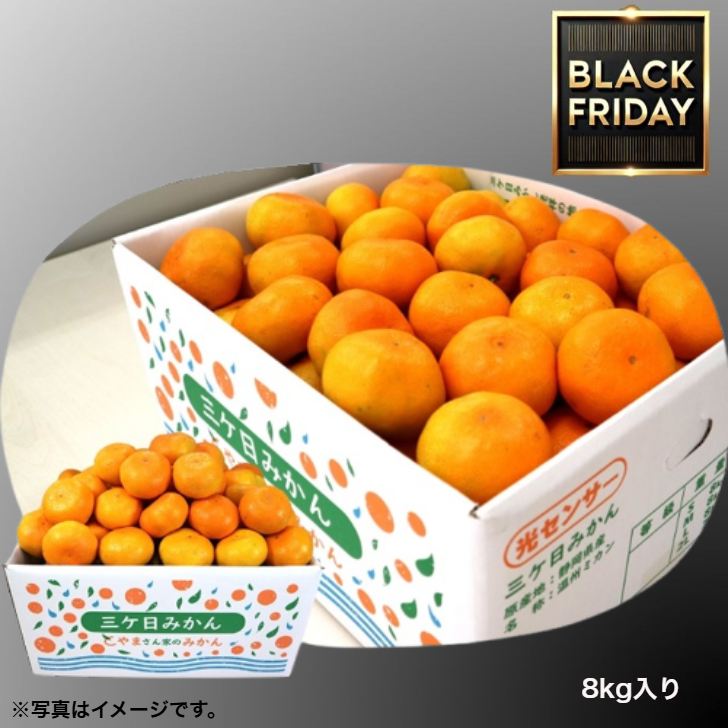 【BlackFriday】静岡三ケ日　早生みかん８㎏（早生Ｓ～Ｌ混在）「送料無料」 商品サムネイル