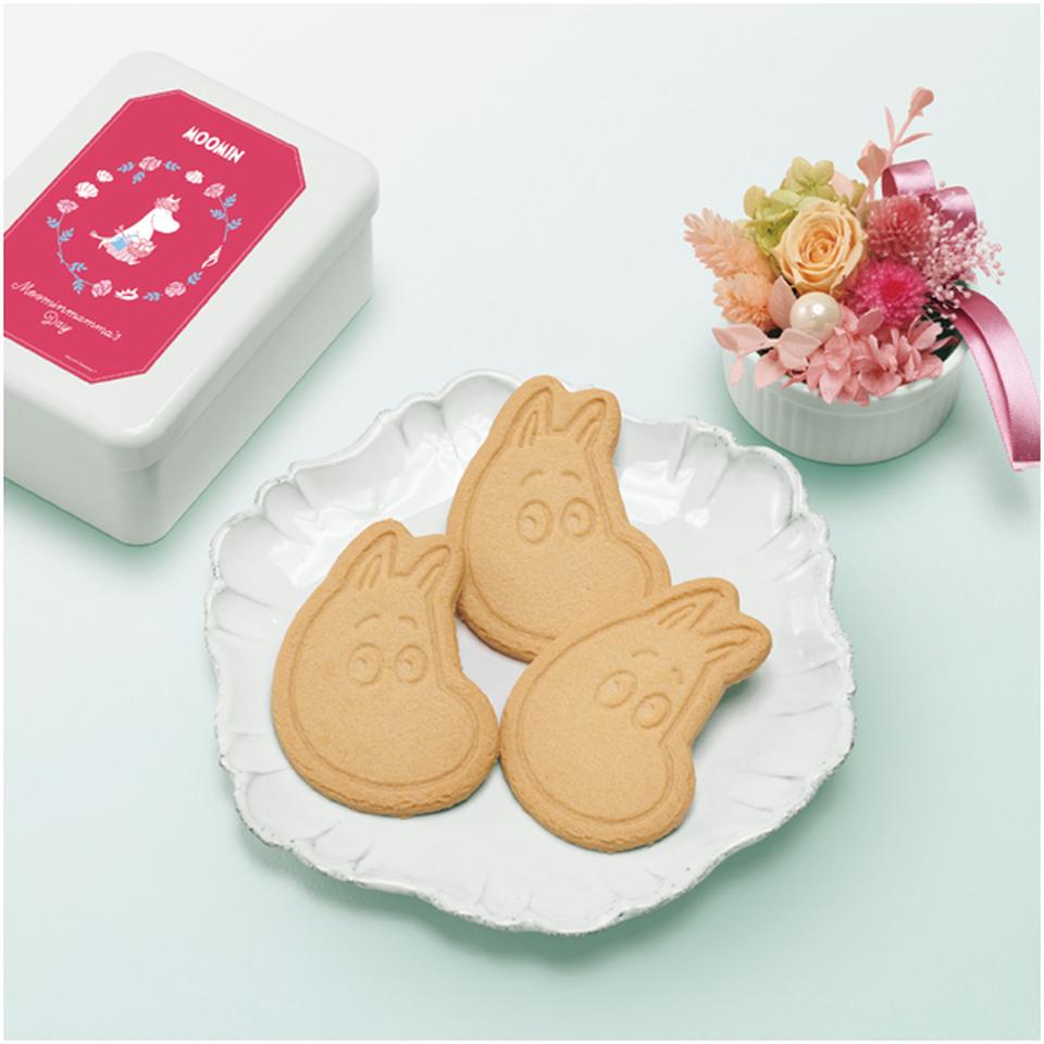 【母の日】ムーミン クッキー缶とプリザーブドフラワー 商品画像(1)