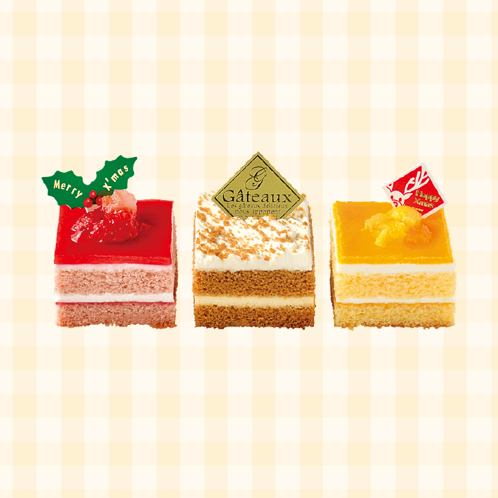 【ペットライブラリー】犬猫用クリスマスプチケーキアソート 商品サムネイル