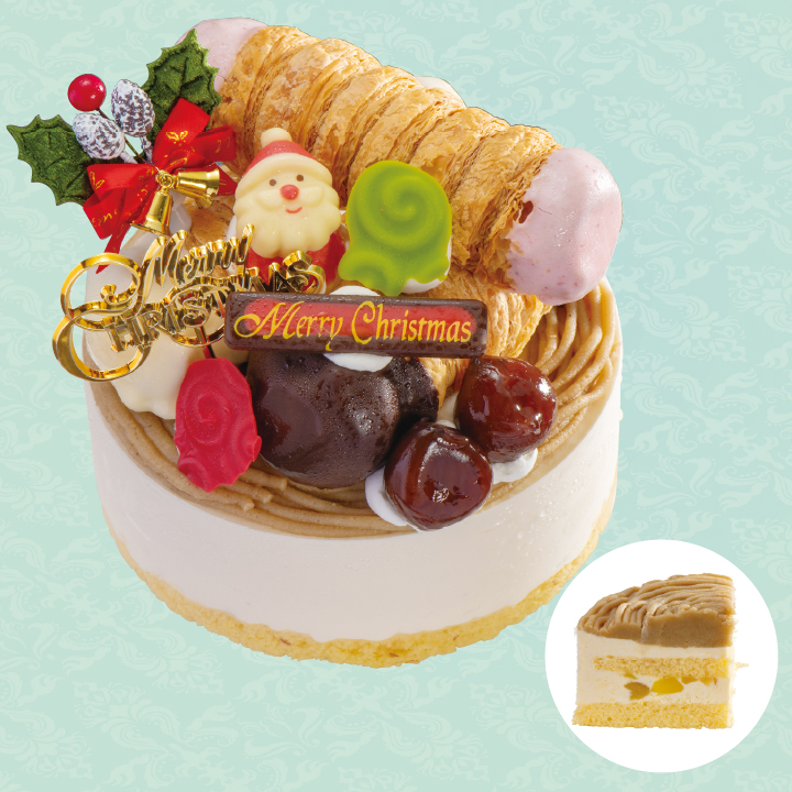 【blueberry】モンブランとコルネのよくばりケーキ 商品サムネイル
