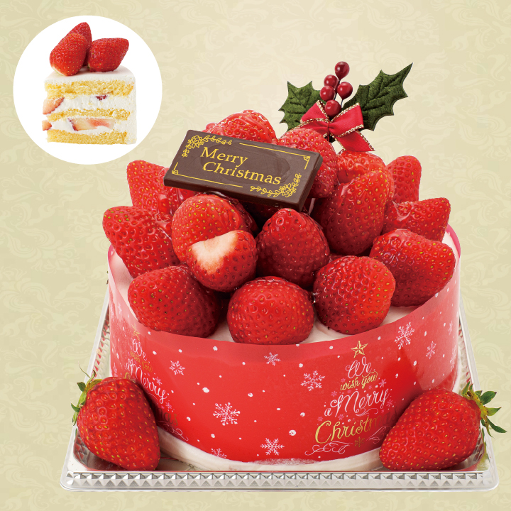 【伊豆フルーツパーク】フルーツ農園が作ったたっぷりいちごのXmasケーキ 商品サムネイル