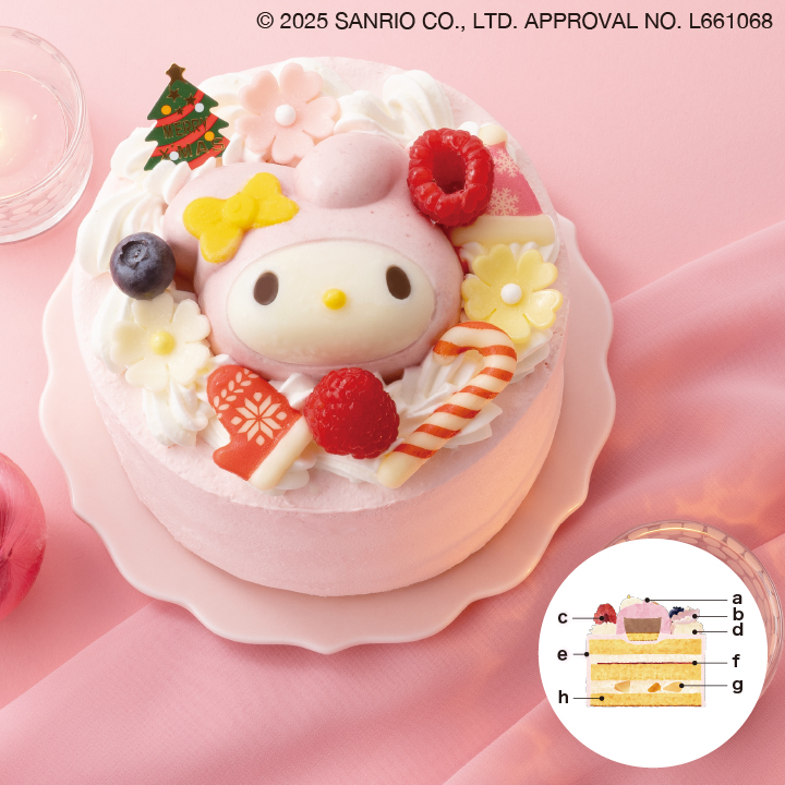 マイメロディのクリスマスケーキ 商品サムネイル