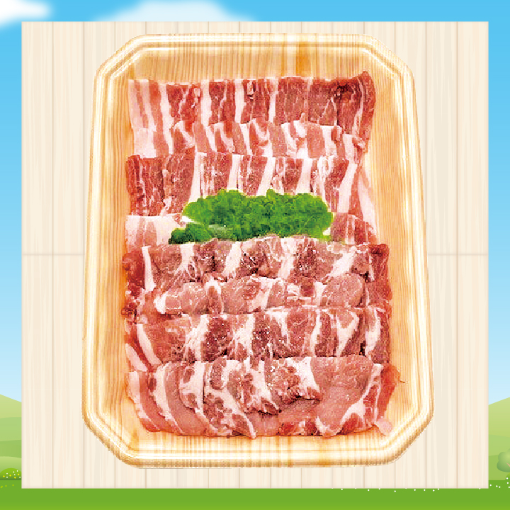 930.静岡県産　ふじのくに麦豚焼肉用セット（かたロース・ばら）500ｇ 商品サムネイル
