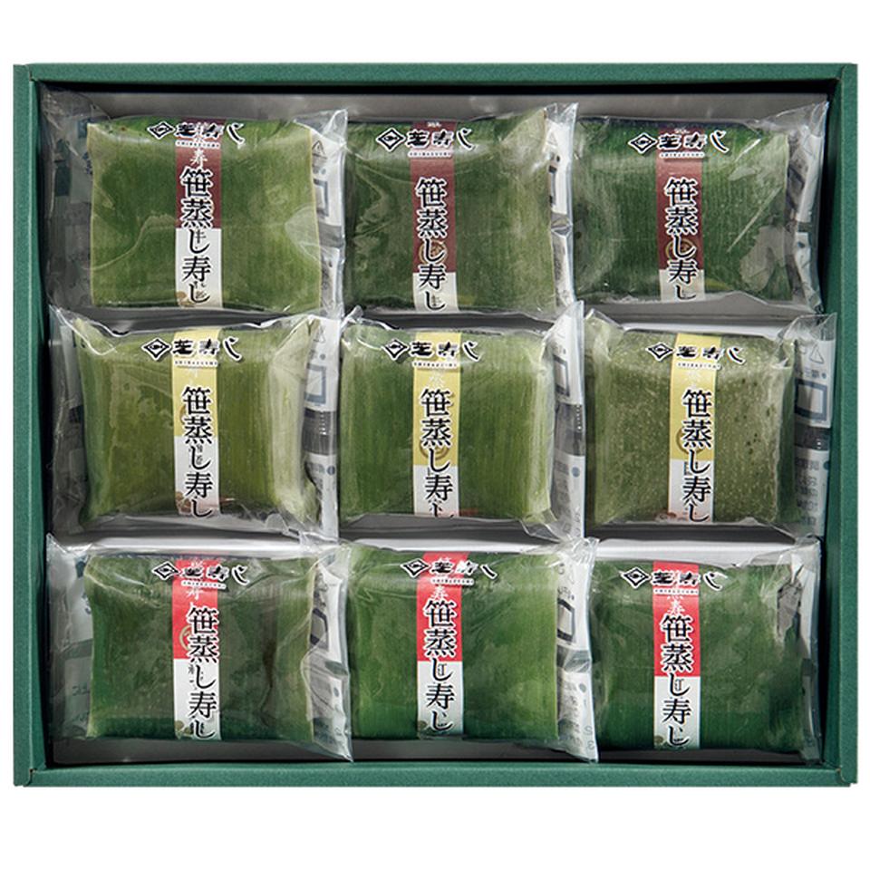 【夏の贈りもの】芝寿し　笹蒸し寿し９個入り 商品サムネイル