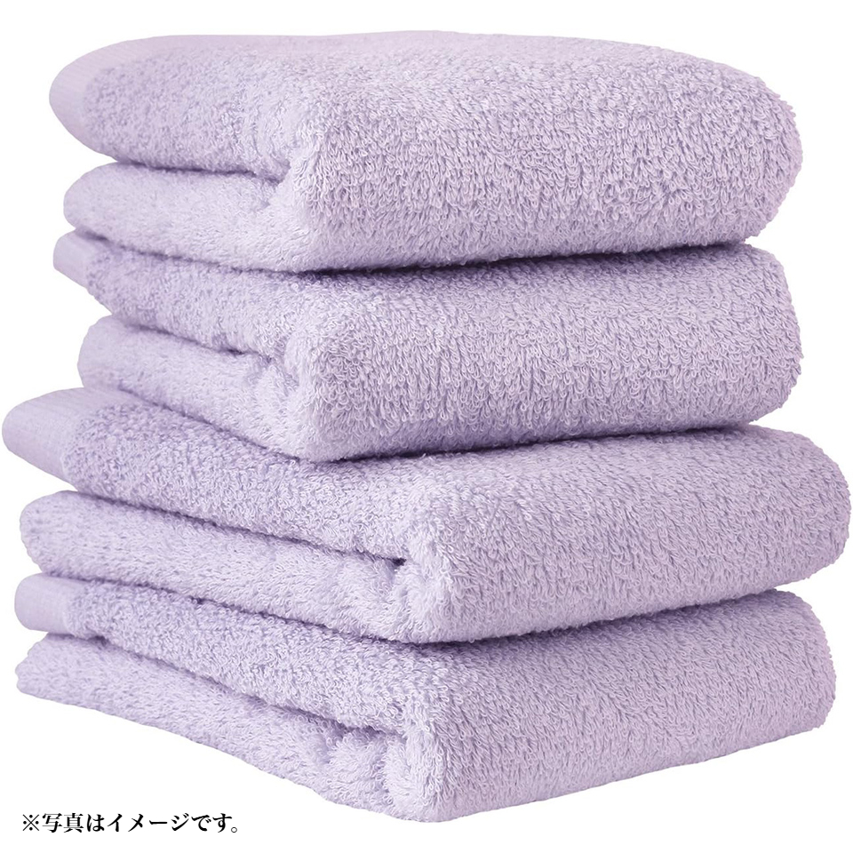 【ヒオリエ】日本製 ホテルスタイルタオル フェイスタオル アッシュライラック 商品サムネイル