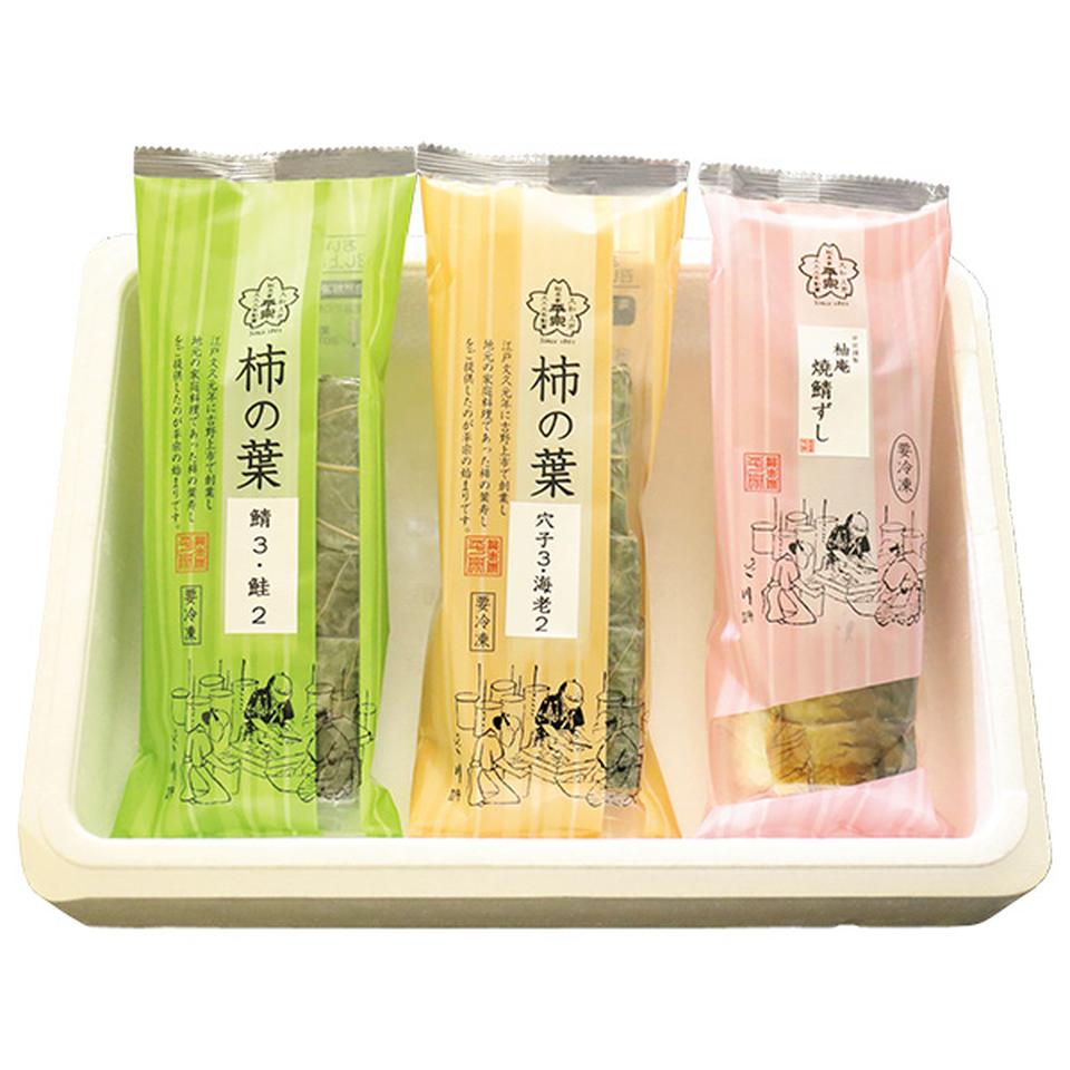【夏の贈りもの】柿の葉ずし総本家平宗　冷凍　柿の葉ずし４種と棒ずし詰合せ 商品サムネイル