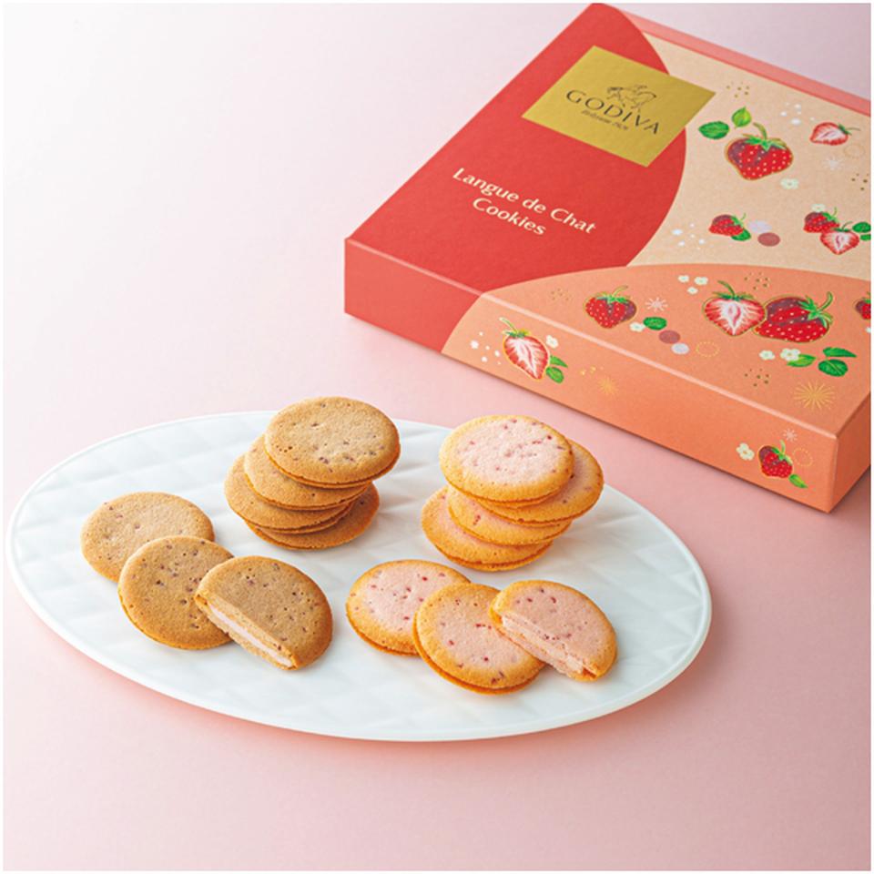 【母の日】ゴディバあまおう苺ラングドシャクッキー アソートメント 18枚入 商品画像(1)