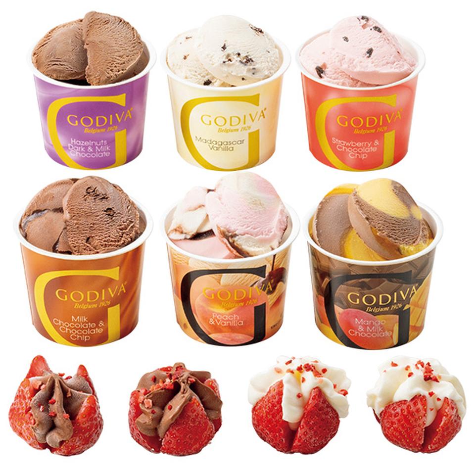 【夏の贈りもの】ゴディバ　カップアイス＆あまおう苺ショコラアイス１０個入 商品サムネイル