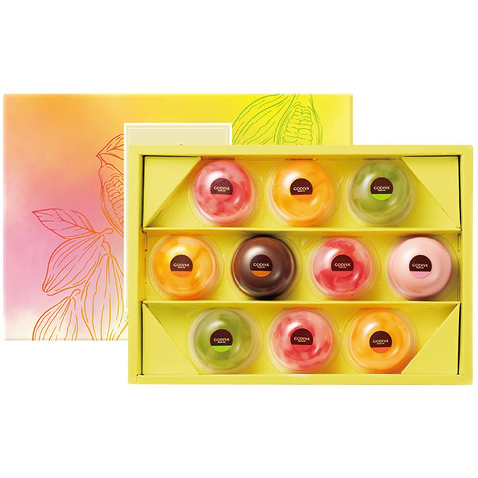 【夏の贈りもの】ゴディバ　ムースショコラ　エ　カカオフルーツ　ジュレ（１０個入） 商品サムネイル