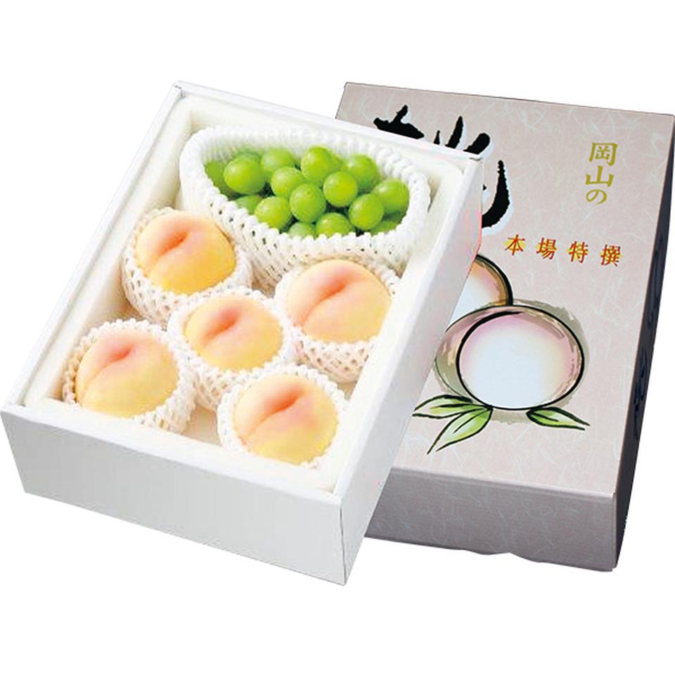 【夏の贈りもの】岡山県産　岡山の白桃＆シャインマスカット 商品サムネイル