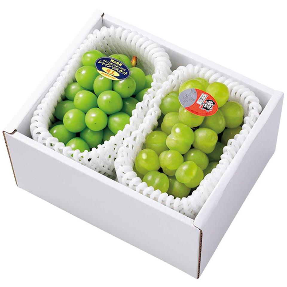 【夏の贈りもの】岡山県産　シャインマスカット＆桃太郎ぶどう 商品サムネイル