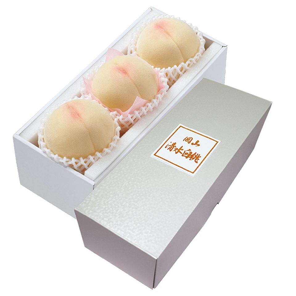 【夏の贈りもの】岡山県産　清水白桃　大玉３個 商品サムネイル