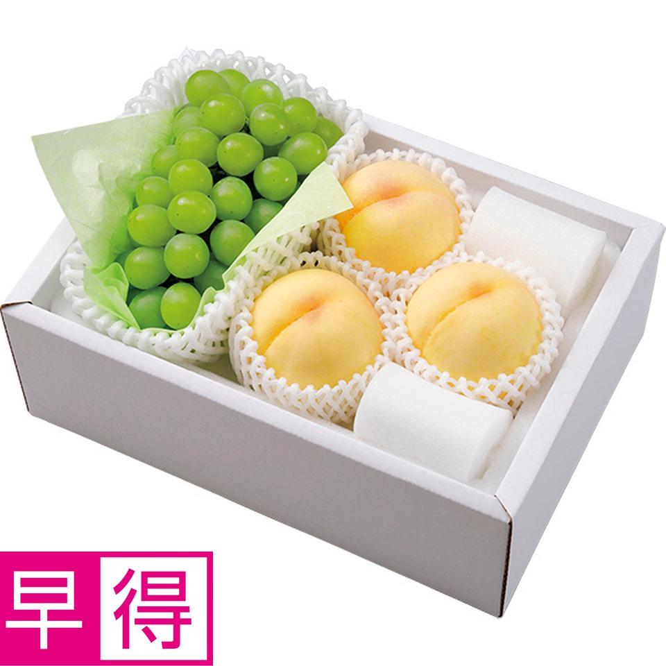 【夏の贈りもの早得】岡山県産　マスカット＆岡山の桃３個 商品サムネイル