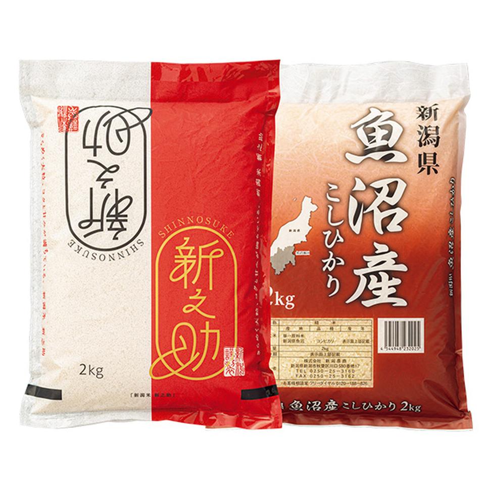 【夏の贈りもの】新潟農商　新潟県産新之助・魚沼産コシヒカリセット 商品サムネイル