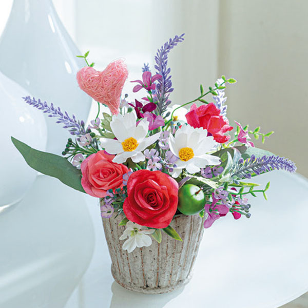【母の日】Ｌｕｎａ　シルクと和紙で彩る花「ハートフル」 商品サムネイル