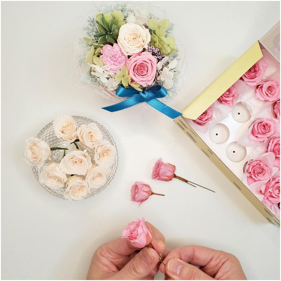 【母の日】Lunaプリザーブドフラワー「シャンティ」 商品画像(1)