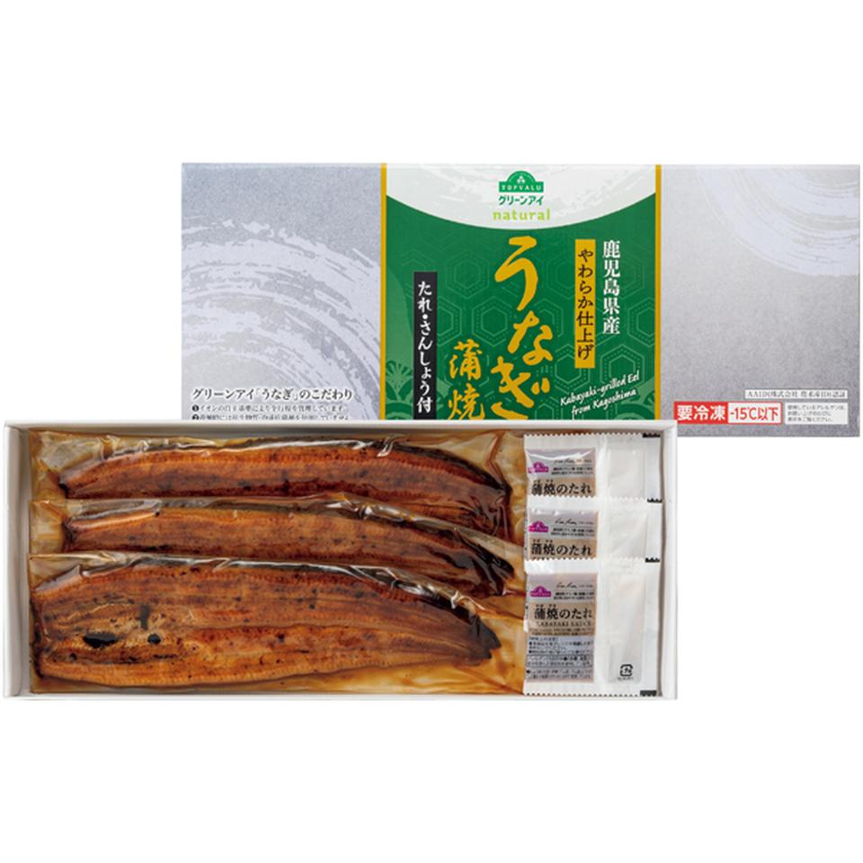 【冬の贈りもの】トップバリュ　グリーンアイナチュラル うなぎ蒲焼３尾 商品サムネイル