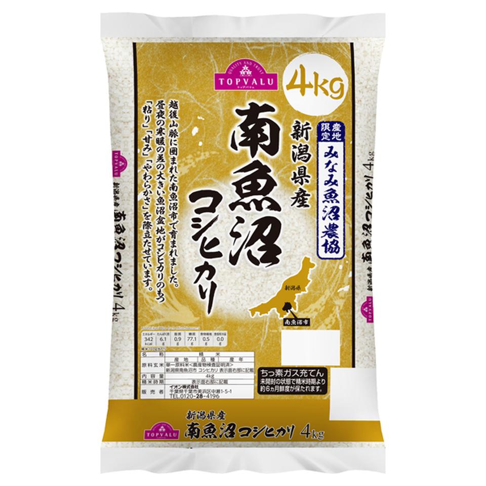 【お米】令和７年度産 トップバリュ新潟県産南魚沼コシヒカリ４ｋｇ 商品サムネイル