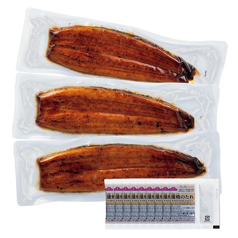 【夏の贈りもの】トップバリュ　グリーンアイナチュラル　うなぎ蒲焼超特大３尾 商品サムネイル