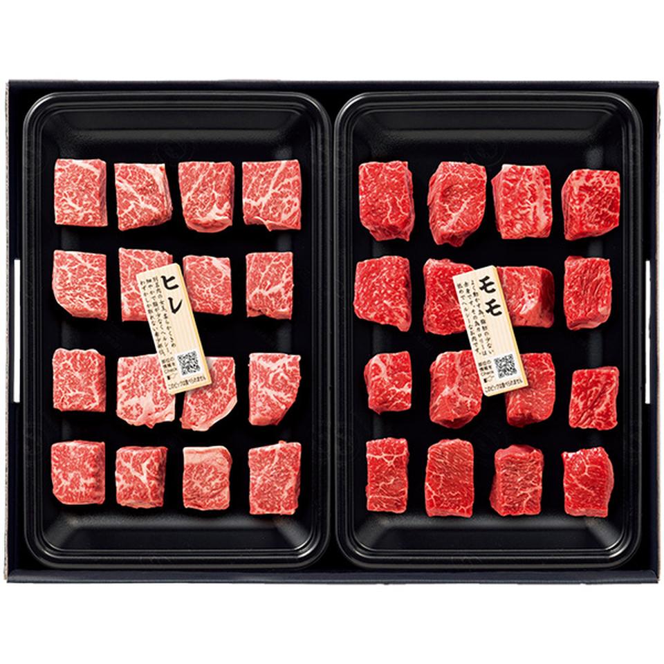 【夏の贈りもの】トップバリュ　匠和牛　味くらべひとくちステーキセット（もも・ヒレ） 商品サムネイル