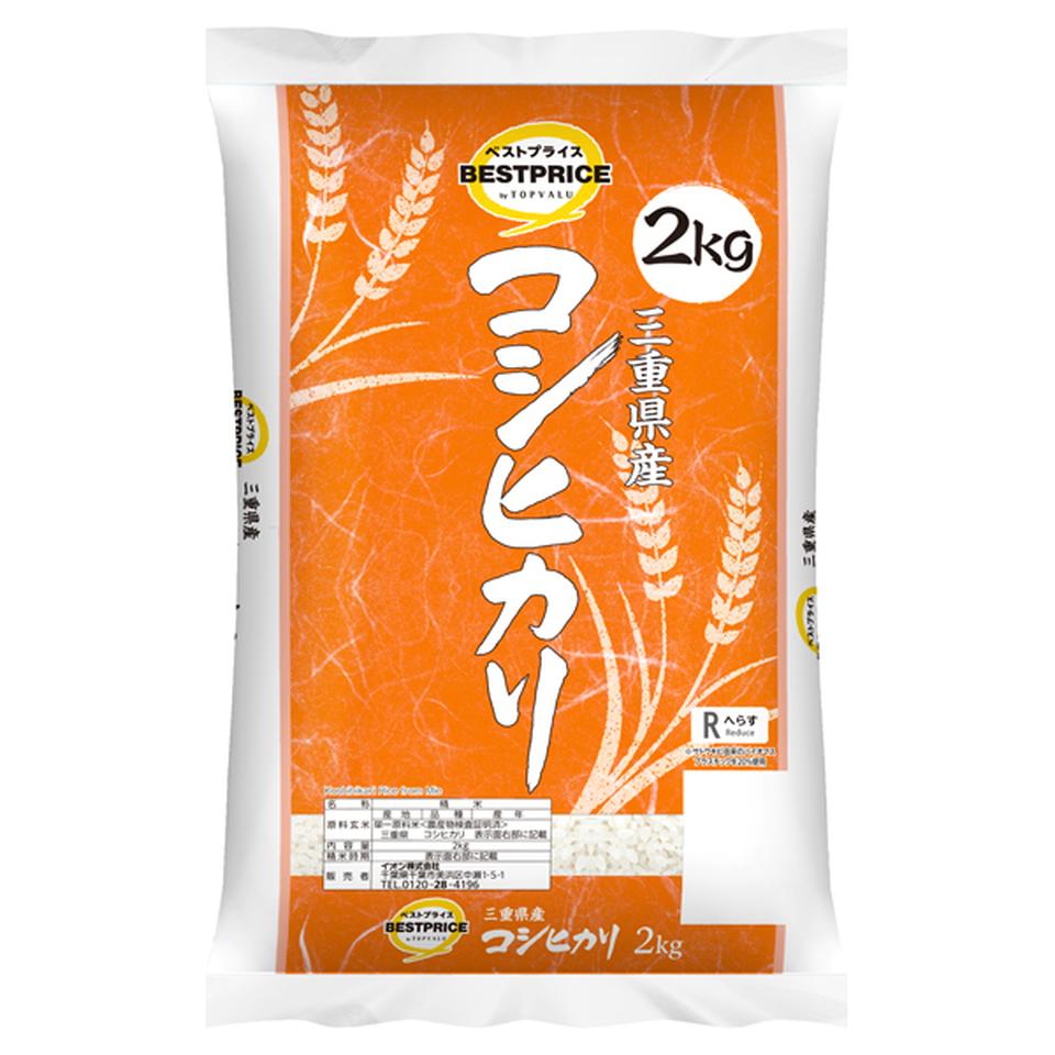 【お米】令和７年度産 トップバリュＢＰ三重コシヒカリ２ｋｇ 商品サムネイル