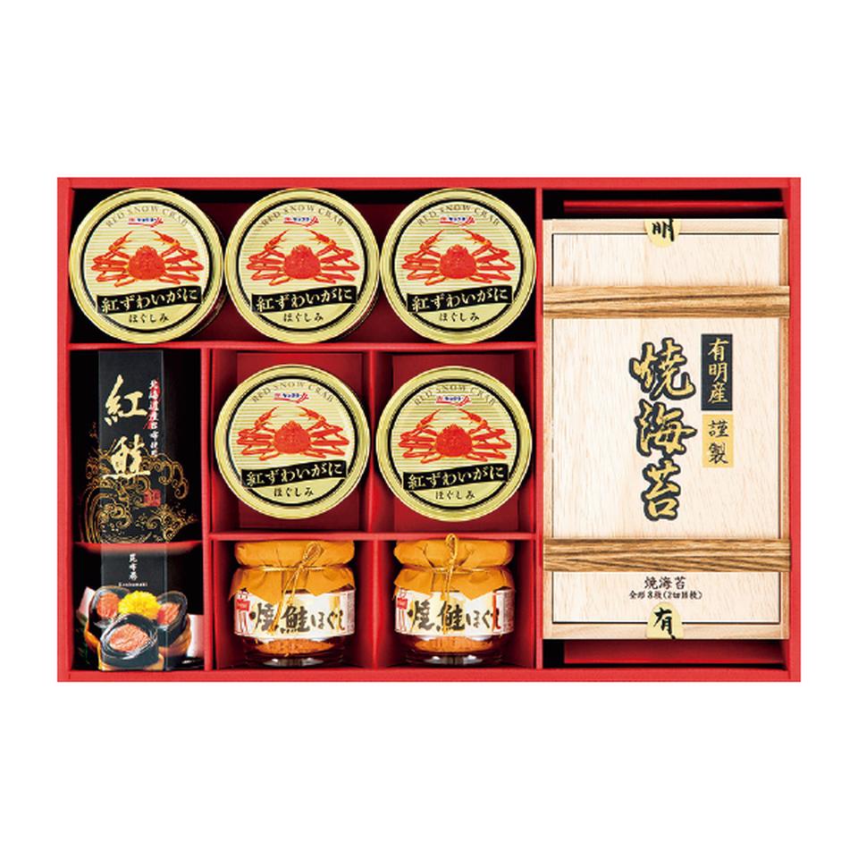 【お歳暮 ギフト】 紅ずわいがに＆海苔＆昆布巻バラエティ 商品サムネイル