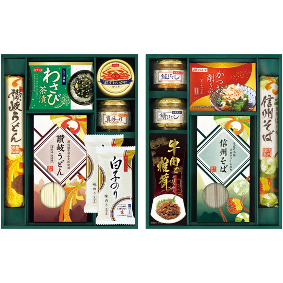 【夏の贈りもの】信州そば＆讃岐うどん＆シーフードバラエティギフト 商品サムネイル
