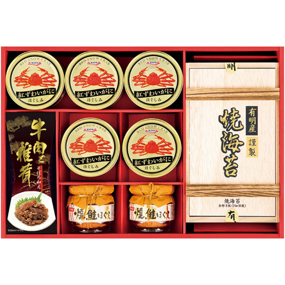 【夏の贈りもの】紅ずわいがに＆海苔＆そぼろ和えバラエティ 商品サムネイル
