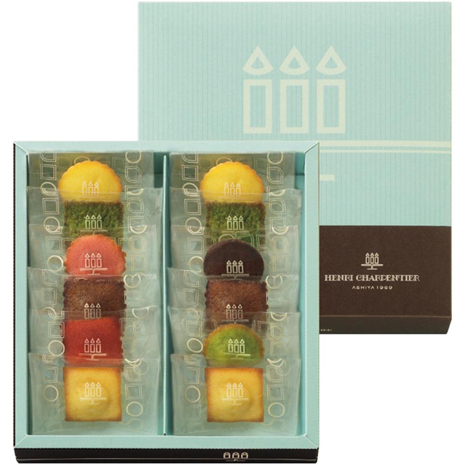 【母の日】アンリ・シャルパンティエプティ・ガトー・アソルティとプリザーブドフラワー「ガーデン」 商品サムネイル