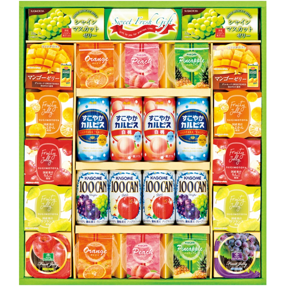 【夏の贈りもの】ゼリー＆果汁飲料バラエティギフト 商品サムネイル
