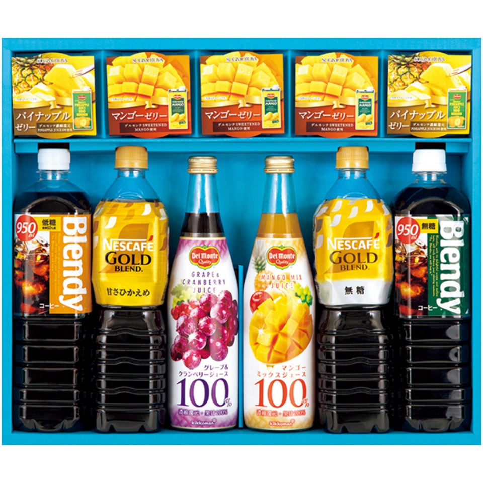 【夏の贈りもの】ネスカフェゴールドブレンド＆果汁飲料バラエティギフト 商品サムネイル