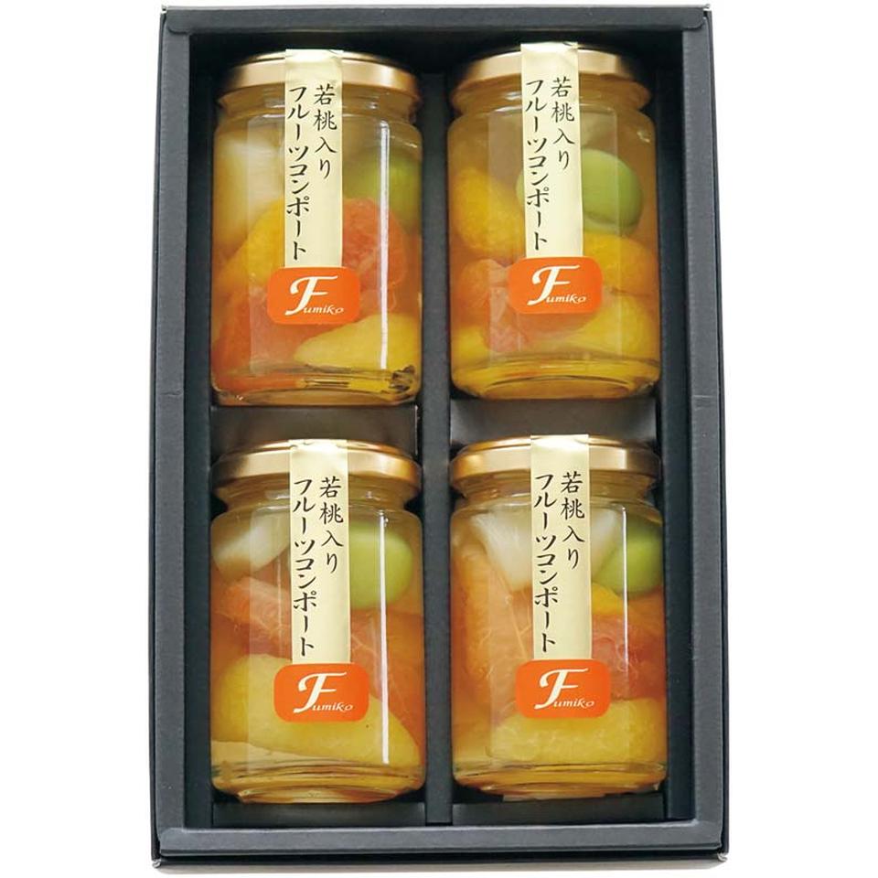【夏の贈りもの】ふみこ農園フルーツコンポート 商品サムネイル