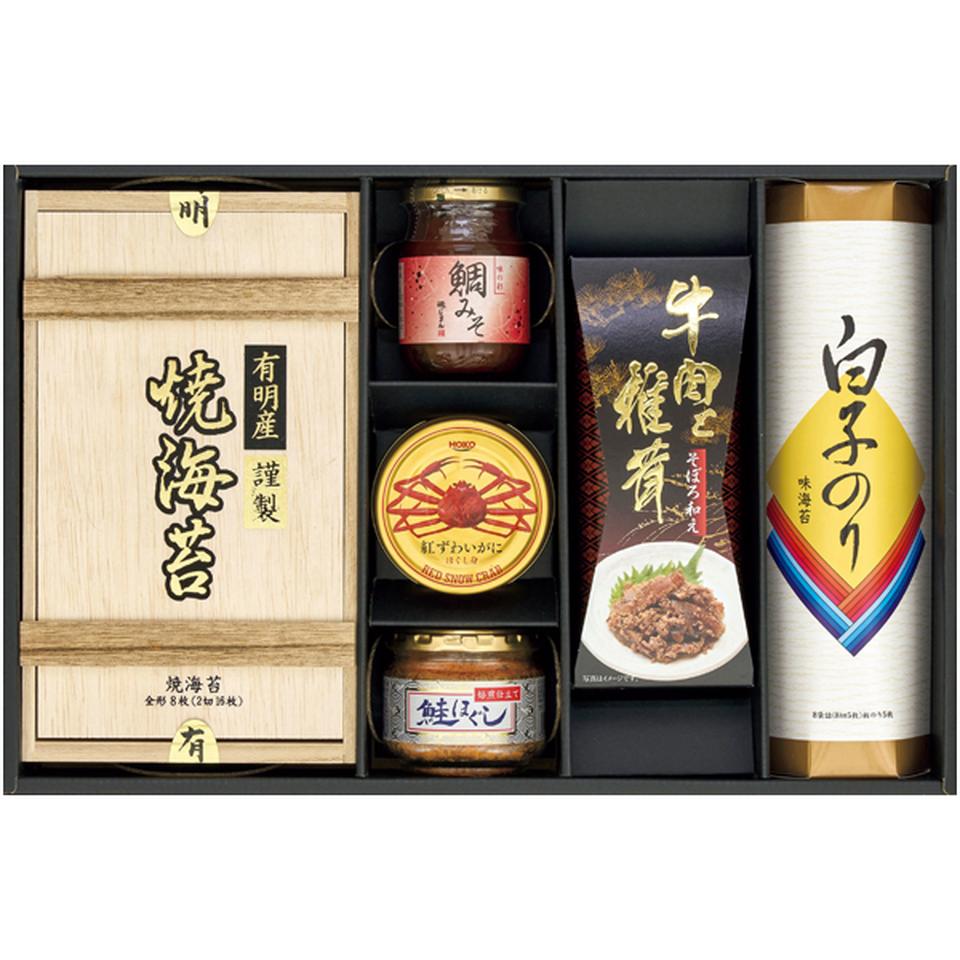 【冬の贈りもの】 紅ずわいがに＆有明産焼海苔＆白子のりバラエティギフト 商品サムネイル