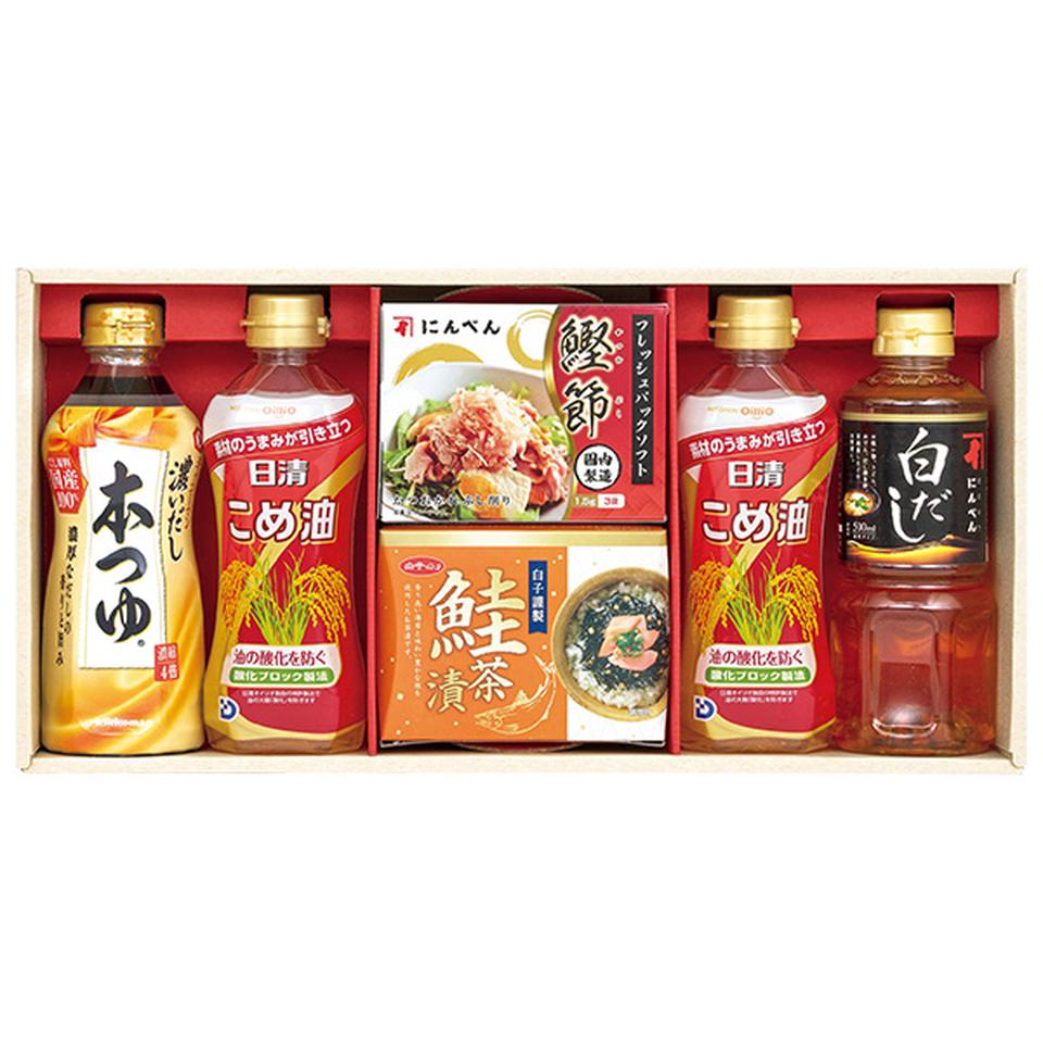 【夏の贈りもの】にんべん＆日清オイルバラエティギフト　型番：ＭＡＩ－３０ 商品サムネイル