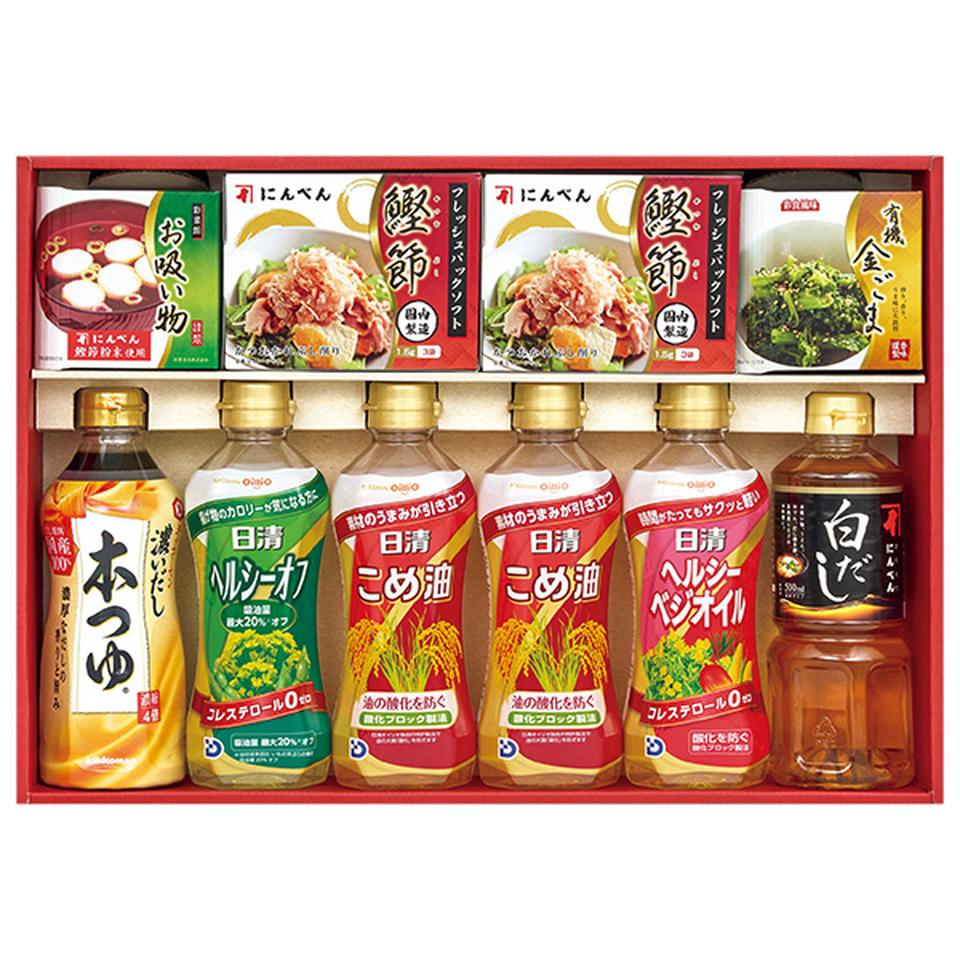 【夏の贈りもの】にんべん＆日清オイルバラエティギフト　型番：ＭＡＩ－５０ 商品サムネイル