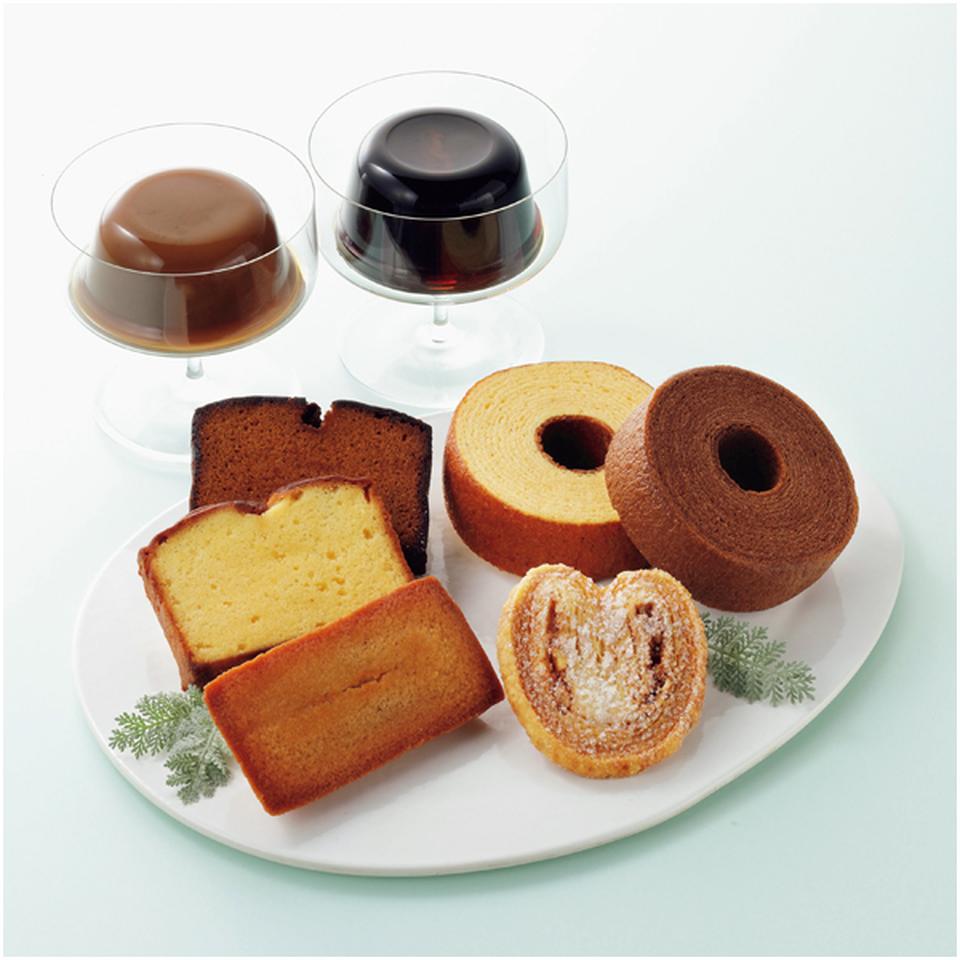 【父の日早得】パティスリー　キハチコーヒーゼリー＆カフェオレプリンと焼菓子　８種１４個入 商品サムネイル