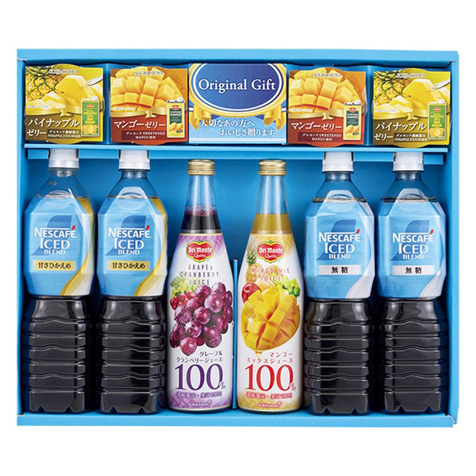 【夏の贈りもの】ネスカフェアイスブレンド＆果汁飲料バラエティギフト 商品サムネイル