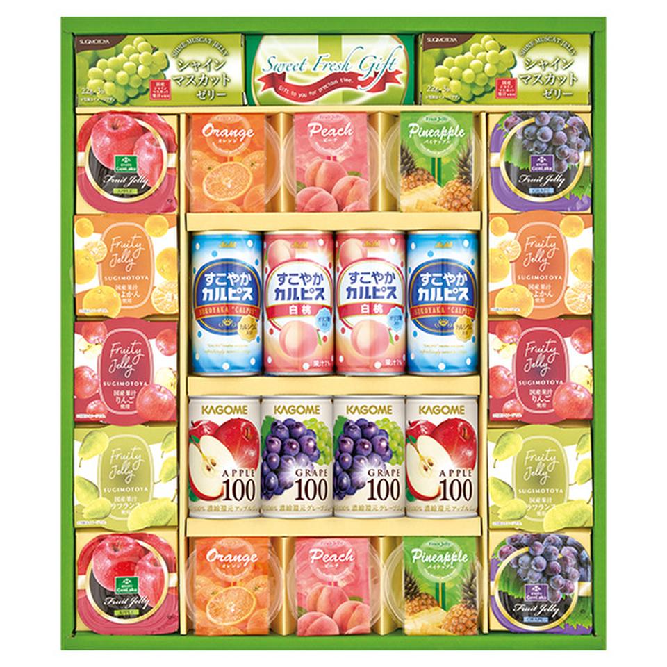 【夏の贈りもの】ゼリー＆果汁飲料バラエティギフト 商品サムネイル