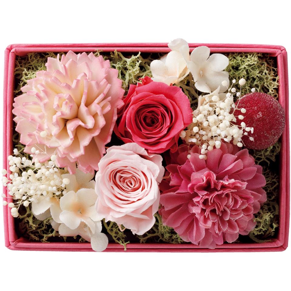 【母の日早得】ホテルオークラフルーツ&チョコレートケーキとプリザーブドフラワー 商品画像(2)